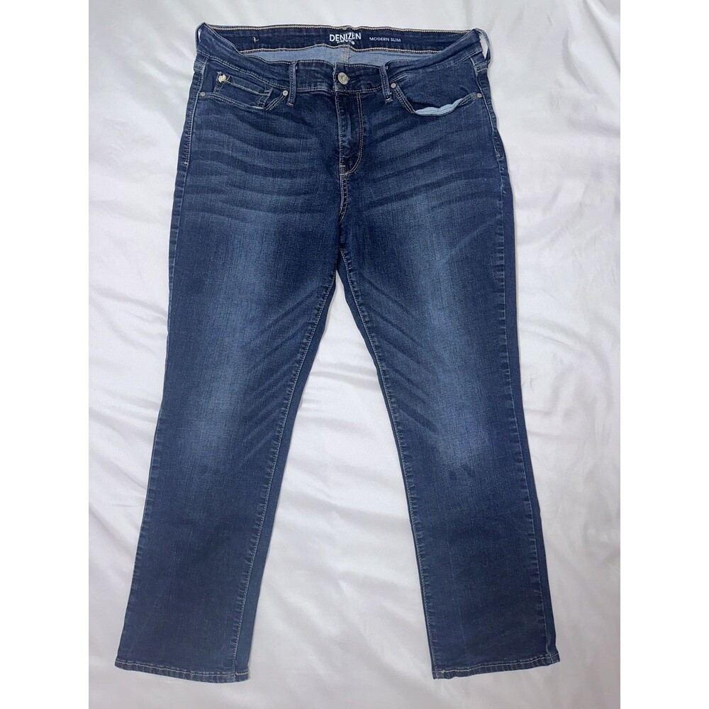 DENIZEN from Levi's Women’s Blue Dark Wash Slim Skinny Stretch Denim Jeans